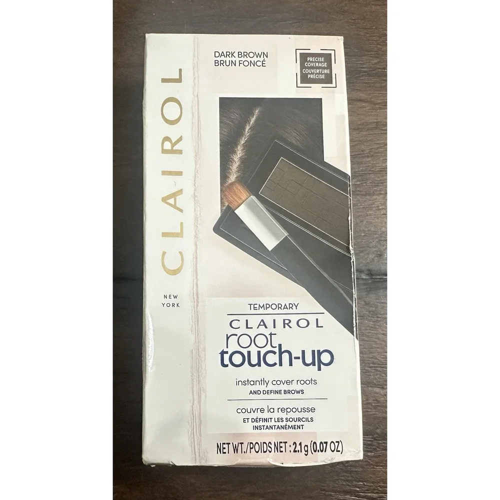 Lot/2 Clairol Root Touch-Up Concealing Powder Medium Brown & Dark‎ Brown NEW